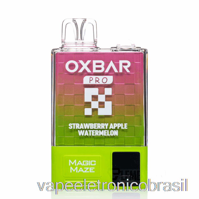 Vape Eletrônico Oxbar Magic Maze Pro 10000 Descartável Morango Maçã Melancia - Suco De Vagem